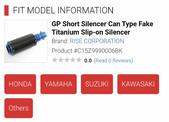 BIKE Exhaust GP Short Silencer